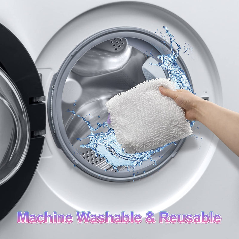Steam Mop Replacement Pads for Shark Steam Mops S3500 Series S3501 S3601 S3550 S3901 SE450 S3801CO S3601D S2901 S2902 Steam Pocket Mop Pads Floor Cleaning Microfiber Reusable for Shark Mop Pads,6 Pack 6 Pack-shark 3501 Series