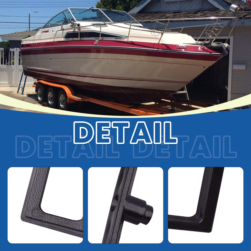 2Pcs Boat Side Vent Window D Handle Turn Lock Handle Compatible with Bayliner Century Thompson Sea Ray Boats (Only the Handle)