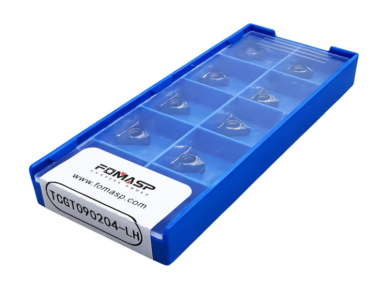 Carbide Inserts for Aluminum TCGT32.51 / TCGT16T304 for Turning Cutting Tools, "LH" fit to Finishing Aluminum Metal Cutting 10PCS