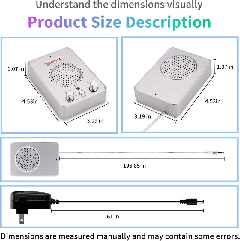 Window Speaker Intercom System,Wired Dual-Way Window Counter Intercom, High Power Speaker for Store,Business,Catering.
