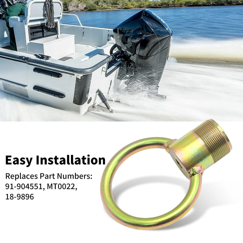Saihisday 91-904551 Outboard Lifting Ring Tool, Lifting Eye Tool Universal Lifting Ring, 1 1/2"-16 TPI Threads, Replacement for Marine for Yamaha 2-Stroke 50Hp for Mercruiser MT0022 18-9896