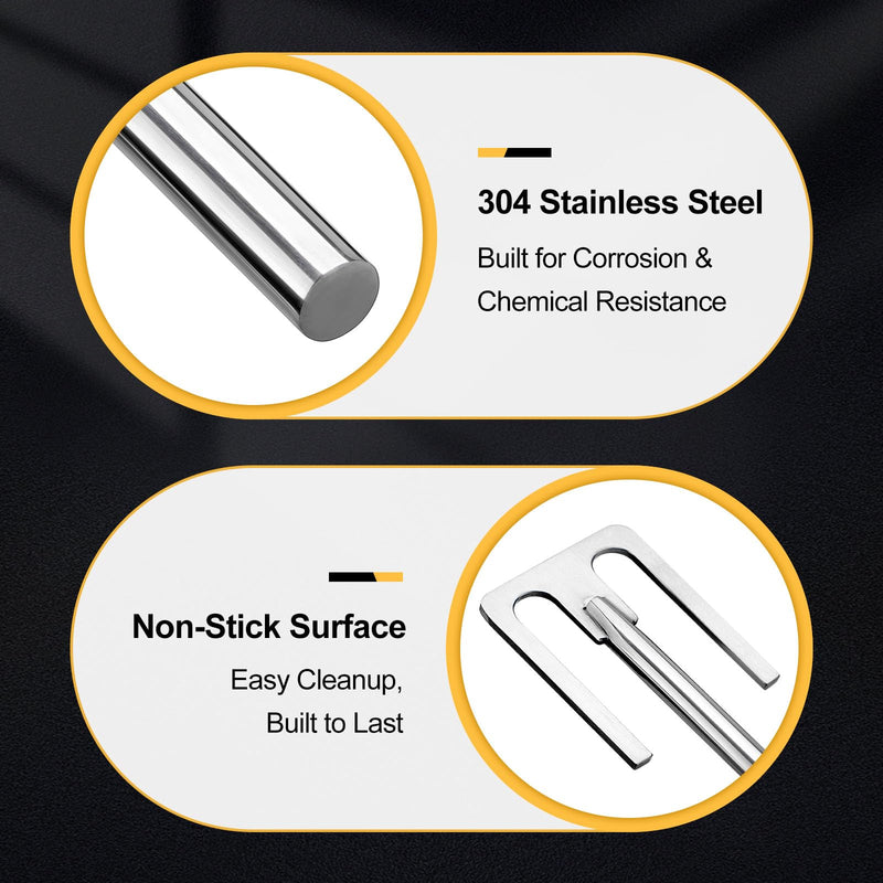 Anchor Stirring Rod, 304 Stainless Steel Lab Stirrer Paddle, Overhead Mixer Attachment for Lab Liquid Mixing