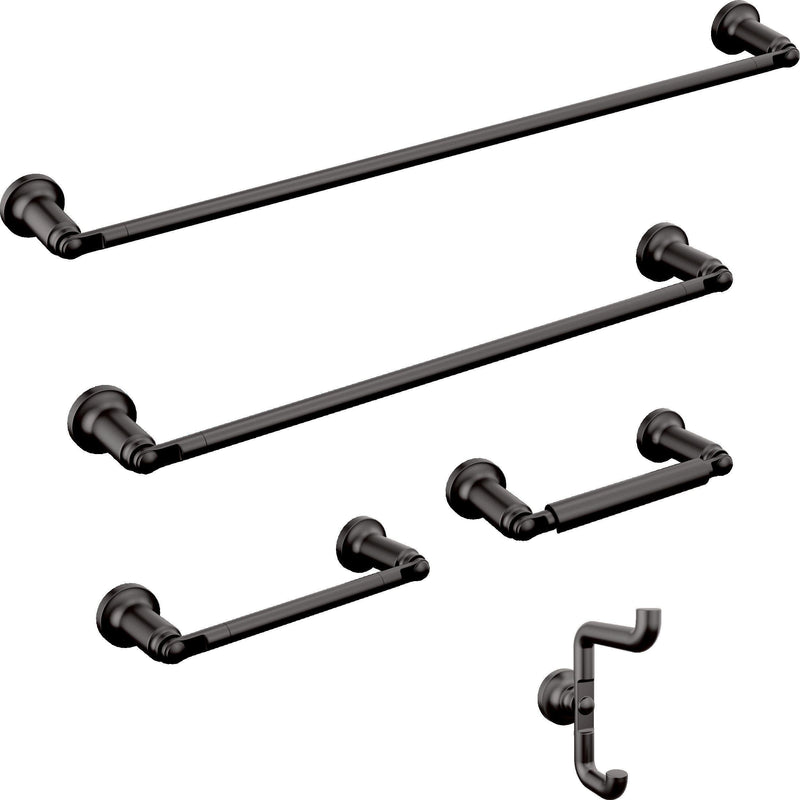 Delta 73518-BL Saylor Hardware bar, Matte Black 18 Inch Single