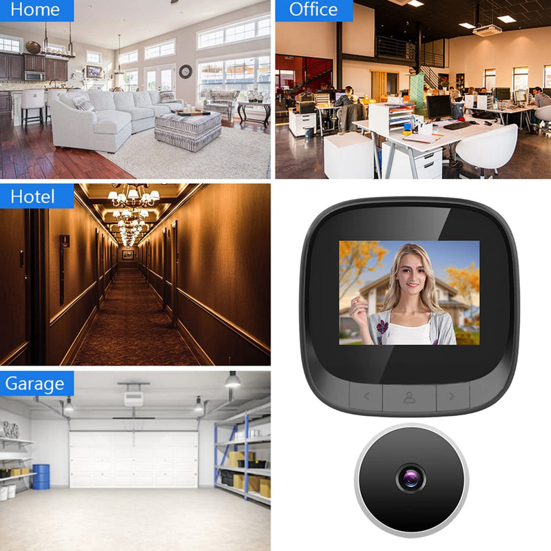 2.4in Smart Visual Door Viewer, Electronic Eye Peephole Digital Video Door Viewer Monitoring Camera for Home