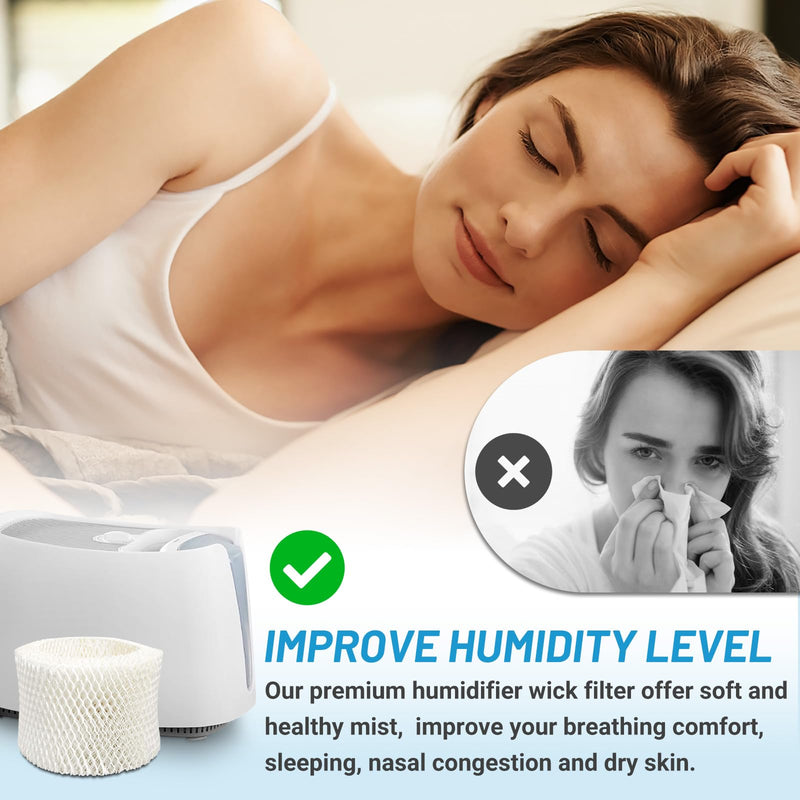 Lemige 4 Pack HAC-504 Humidifier Filters for Honeywell Humidifier HAC-504 4 Pack--white