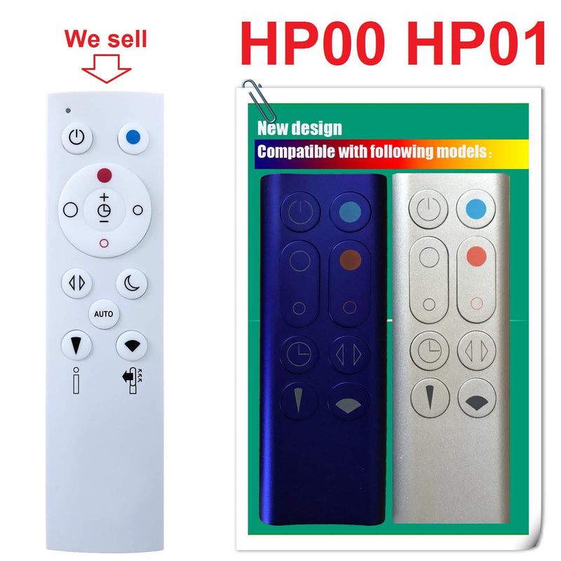 Replacement Remote Control for Dyson Pure Hot+Cool HP00 HP01 (Air Purifier Heater and Fan)