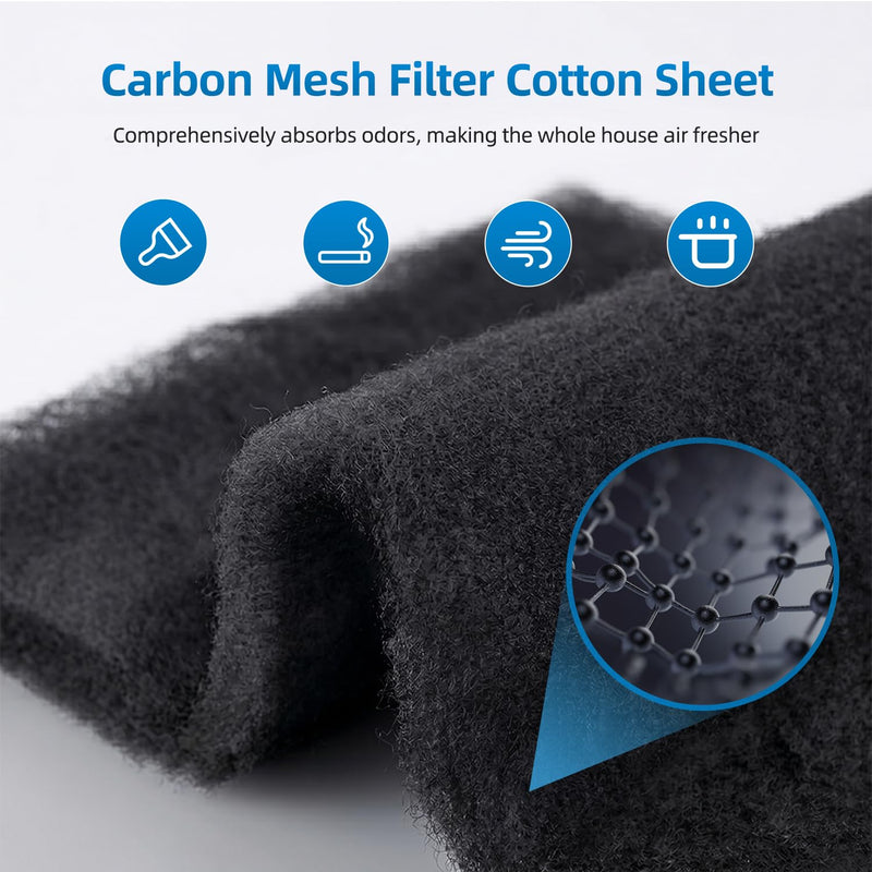 FR400 Pre-Filter Replacement Compatible with Austin Healthmate FR400, HM400, HM402, HM405, HM410, HM450 Air Purifier, 1 Activated Carbon+1 White Pre - Filter