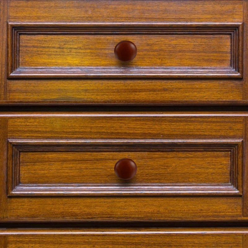 Angoily 8Pcs Solid Wood Round Door Handles 1.53 Inch Cabinet Knobs for Wardrobe Drawers Furniture Pulls Easy Install Durable Wood Drawer Knobs