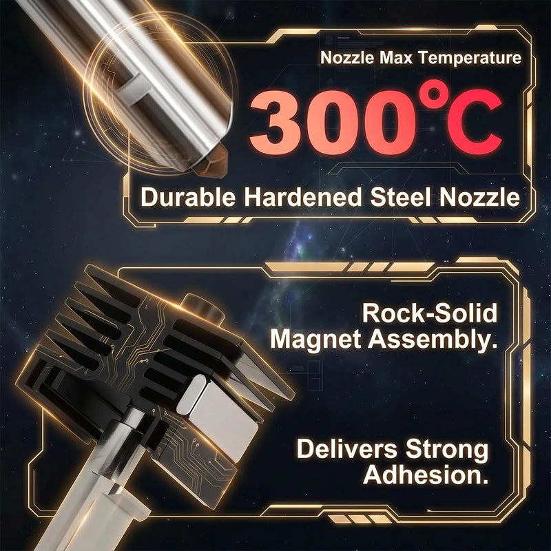 10pcs 0.4mm P2S/X2D Hotend for Bambu Lab H2D/H2C/H2S Laser Hotend 3D Printer Replaceable Nozzle Hardened Steel Nozzle Kit for Bambu Lab A1 Hotend 3D Printer Extruder Replacement Accessories 10PCS 0.4mm P2S Hotend