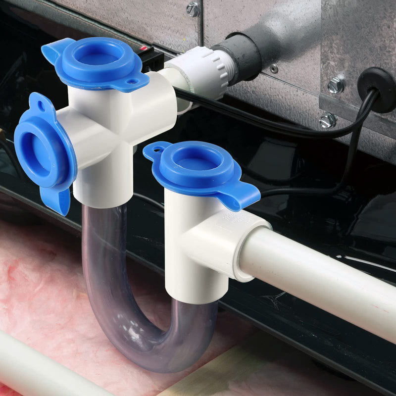 3/4 Inch Standard Condensate Trap with Cleaning Brush, PVC U Trap for HVAC Systems, Air Conditioner, Effectively Drains Condensate(1 Pack) 1
