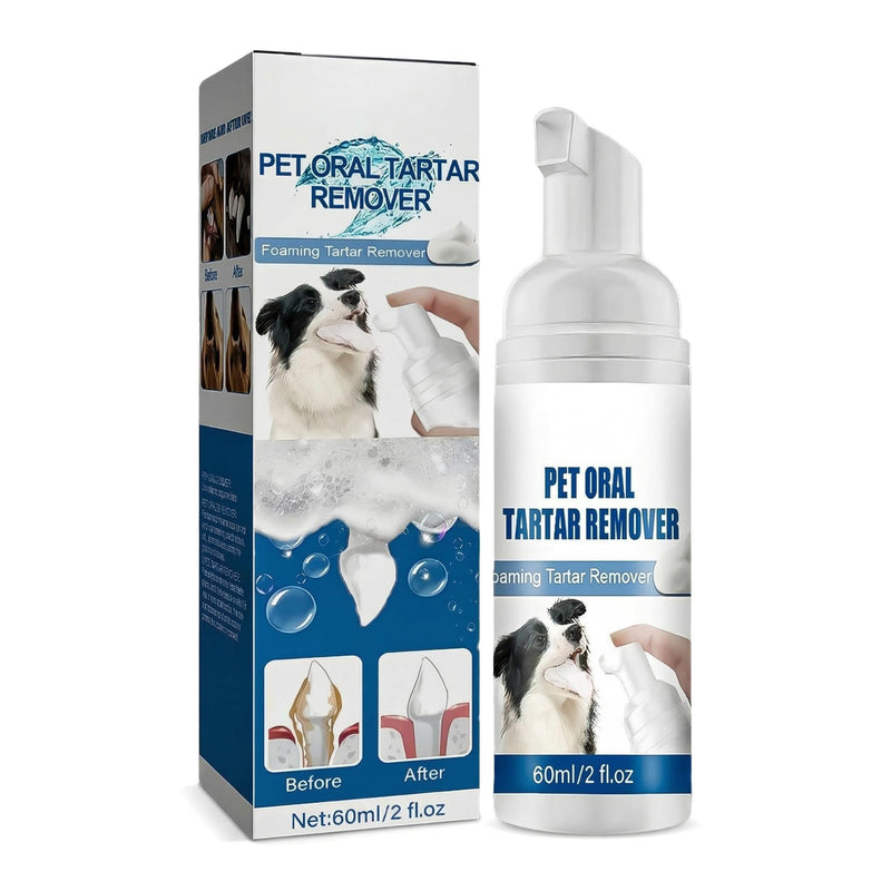 Dog Dental Foaming Care Spray, Dogs Teeth Oral Care Cleaning Spray, Pet Foaming Clean Teeth for Pet Cats and Dogs, Reduce Plaque & Tartar, Support Clean & Teeth and Aid in Daily Oral Use - 2 fl. oz