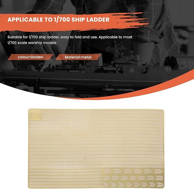 Dovhmoh Photo Etched PE Handrail & Ladder for 1/700 Model Ship CYPE005 Universal PE Handrail Ladder Escalator - NewNest Australia