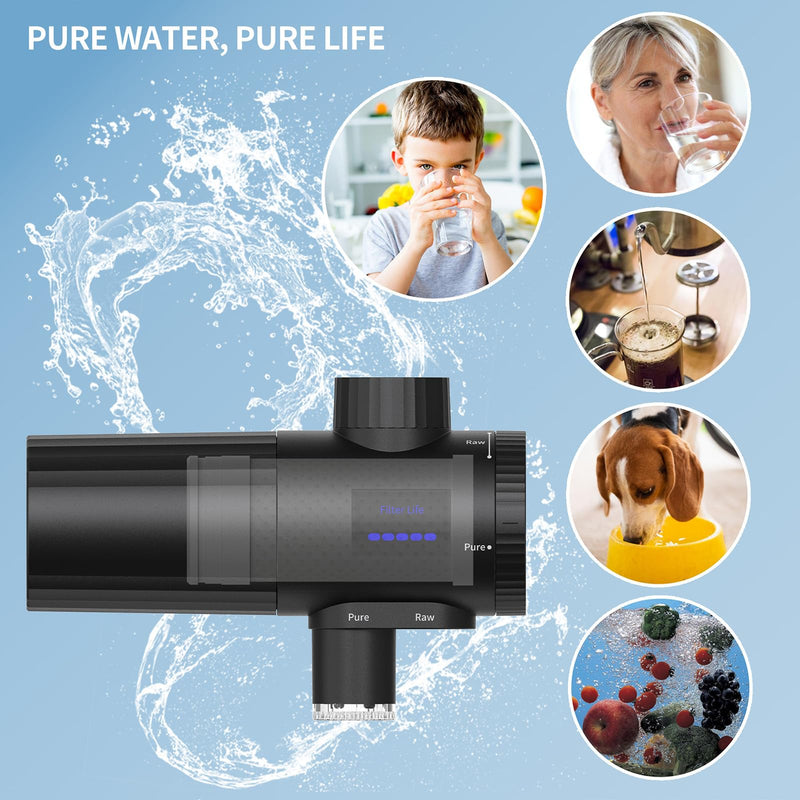 HOMELODY 2 Pack Faucet Replacement Filter for U54042001 Water Purifier - 1,050 Gallons Triple-layer Tearable Carbon Fiber Filter