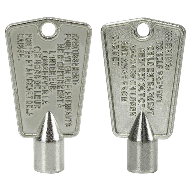 216702900 Freezer Door Keys Metal Compatible with Frigidaire & Kenmore AP4301346 PS1991481 297147700 (Pack of 2)