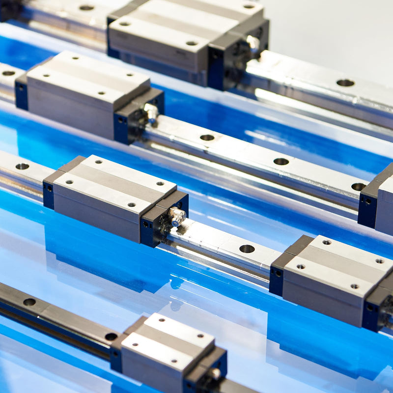 uxcell 2pcs MGN7 150mm Linear Guide Rail with 2pcs MGN7H Sliding Carriage Block Bearing Steel and 2pcs Plastic Mini MGN12 Linear Guide for DIY 3D Printers and CNC Machine, Silver