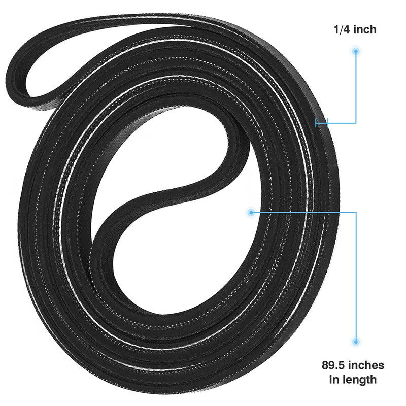 WE12M29 WE03X29897 Dryer Belt Drive Compatible with GE(General Electric)/Hotpoint, Replace for WE12M22, 137292700, WE120122, AP4565702, PS16542496, PS3408299, 134163500, GTD33eask0ww, GTD42easj2ww
