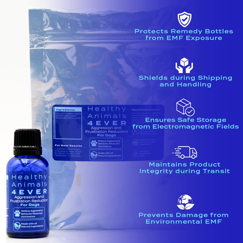 Healthy Animals 4Ever All-Natural Dog Calming Tablets for Stress and Aggressive Behavior - Help Reduce Dog Aggression/Frustration & Promote Relaxation - Homeopathic & Highly Effective - 300 Tablets - PawsPlanet Australia