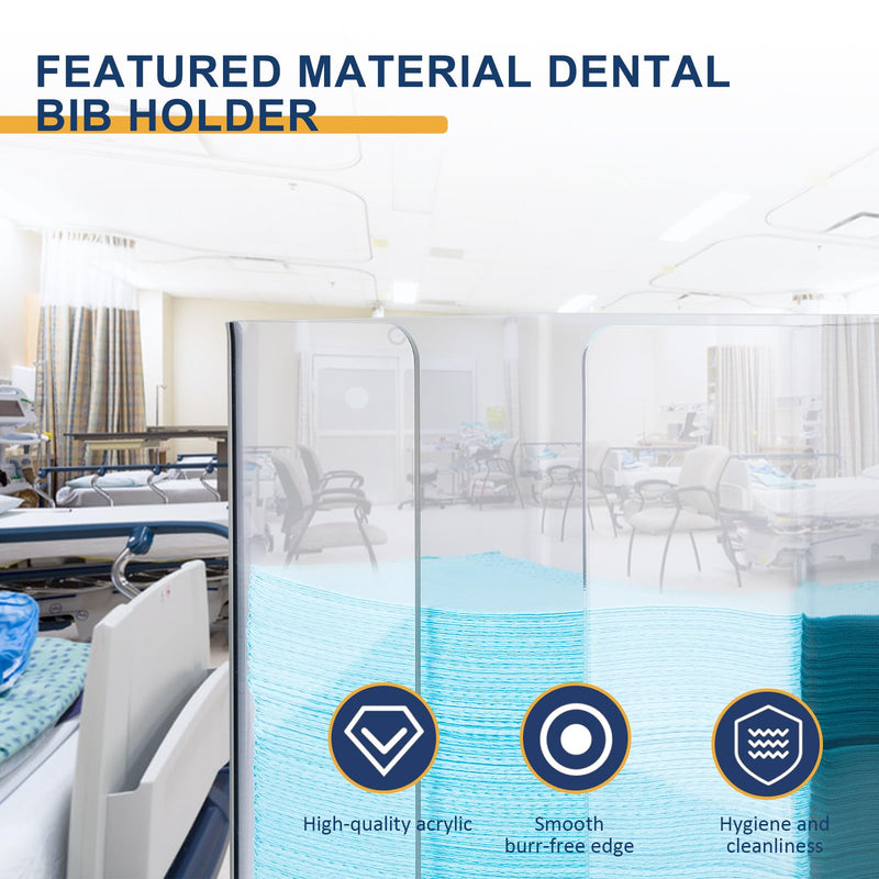 Dental Bib Dispenser - Dental Bib Holder Acrylic Dental Bib Holder Transparent
