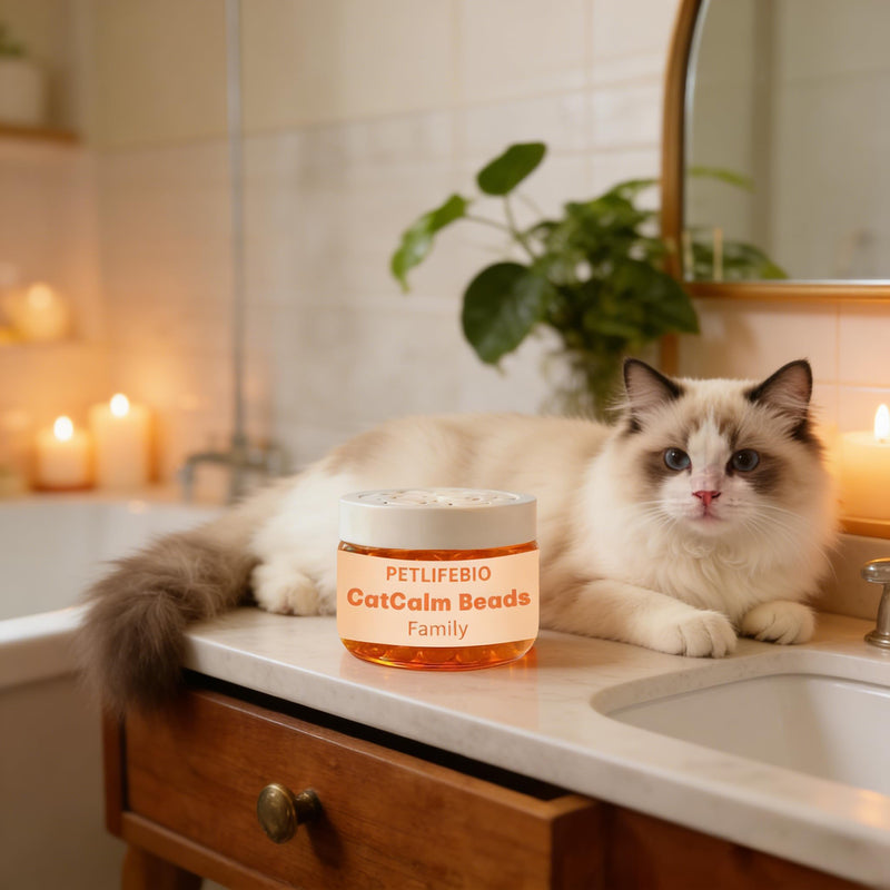 Diffuser to Calm Cats, Cat Calm Beads Family, Cat Calming Diffuser Gel Non Plug in, 3 Pack Cat Anxiety Relief, Lasting 2 Months, Downtime More Peaceful for Pets and Owners Alike. (3pc) 3pc