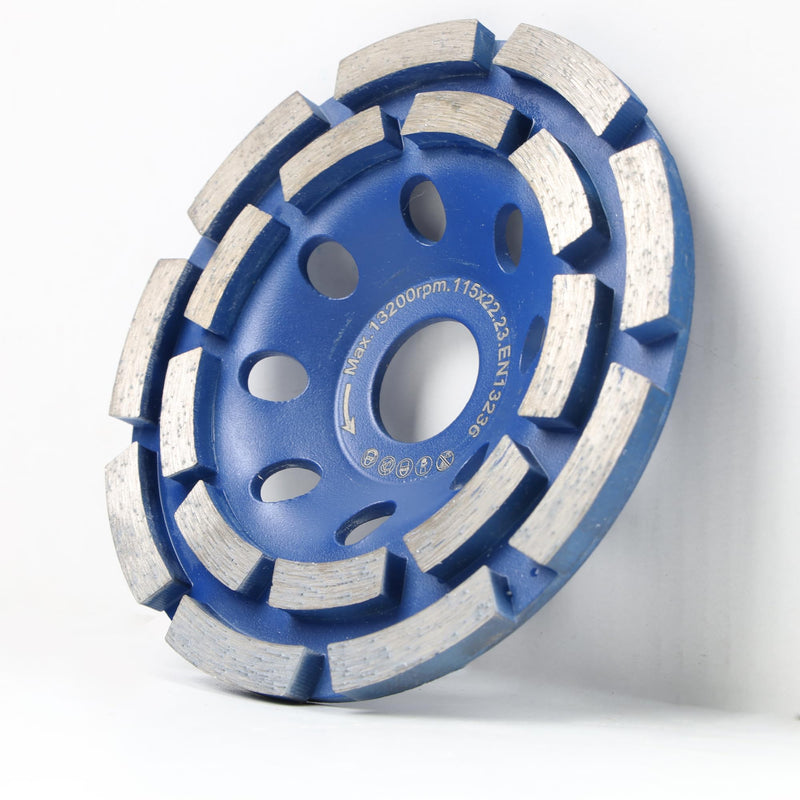 HERZO Diamond Concrete Grinding Wheel 4 1/2 inch,Angle Grinder Segment Wheels Cup for Polishing and Cleaning Stone Concrete Surface, Cement, Marble, Rock, Granite, and Thinset Removing 115mm