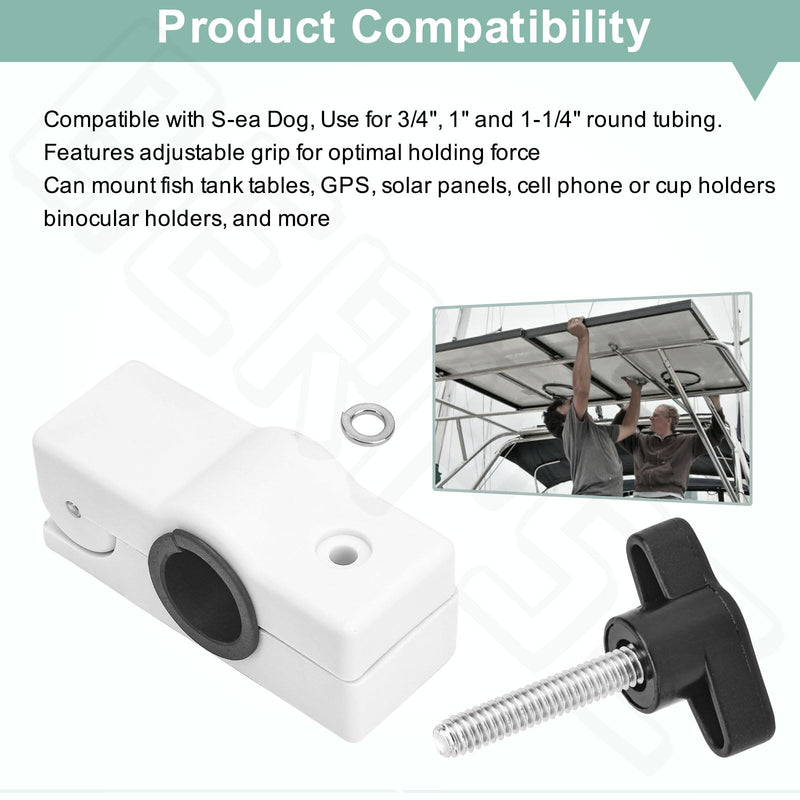 327199-1 Removable Rail Mount Clamps - Use for Round Tubing Compatible with S-ea Dog