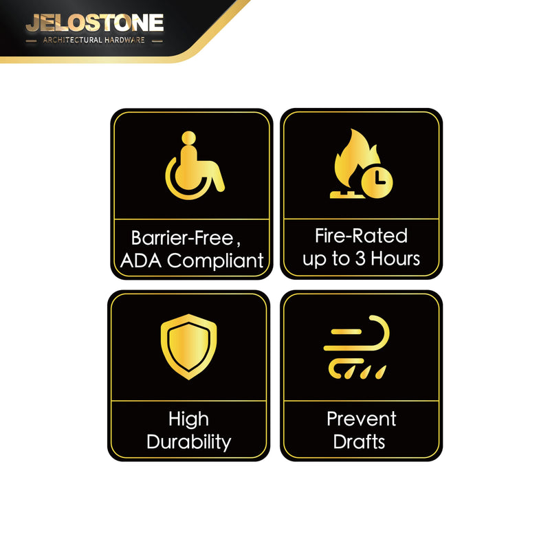 5''W x 1/2''H x 36''L Heavy-Duty Commercial Aluminum Door Threshold (Gold Anodized) - ADA Accessible, Barrier Free, Fire Rated Door Saddle, Exterior Door Threshold, B301N 5''W x 1/2''H x 36''L Gold Anodized