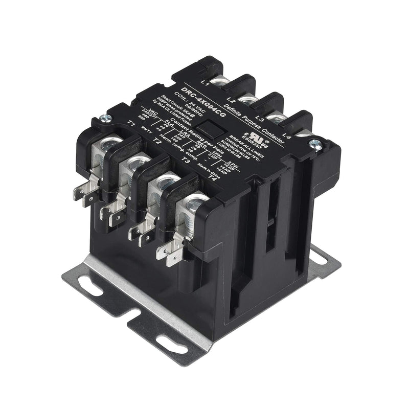 SUNLEE 4 Pole 40 Amp 50 RES 208/240V Coil Contactor fits Siemens 42CF25AG Lighting Heating Refrigeration Contactor, UL Recognized & Approved for UL 60335 4P 40A 208/240VAC Coil Volt