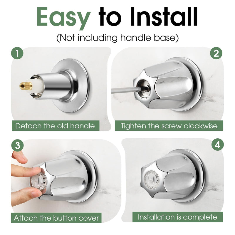 Bathtub Faucet and Shower Knobs Replacement,Easy to Install Tub Spout Set for 1/2" Copper Pipe,1/2" IPS and 3/4" IPS with Install Tool