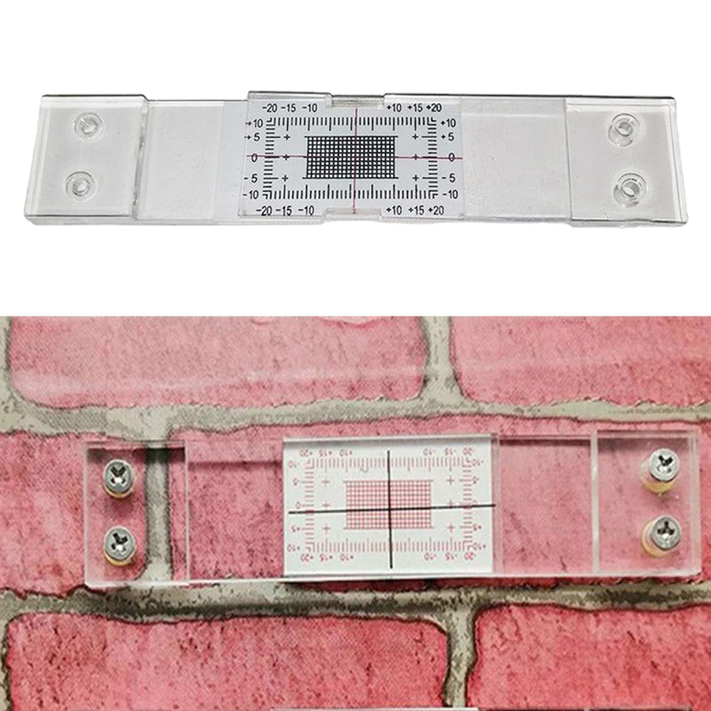 Yuly Heavy-Duty Building Crack Monitor For Concrete Masonry And Stucco Crack Gauge Monitor Crack Measuring Crack Width Gauge, 4 Pack