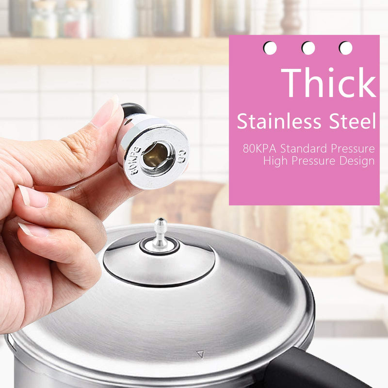 2PCS Universal Pressure Cooker Relief Jigger Valve with Exhaust Rod, Safe and Anti-blocking, Regulator Weight Pressure Control 80KPA