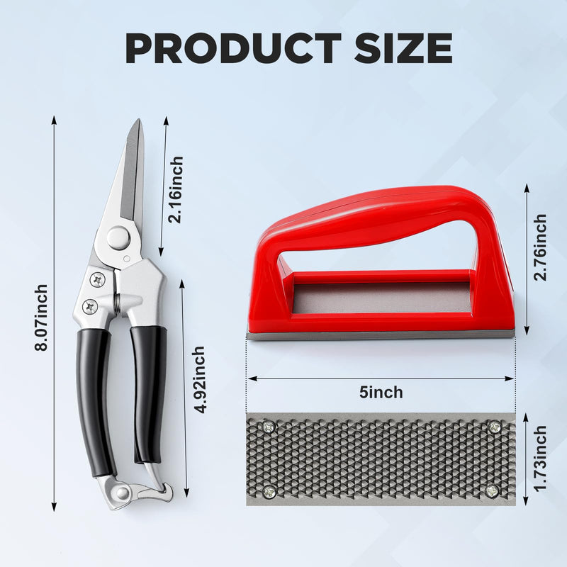 Goat Hoof Trimmers and Rasp Kit, Hoof Trimmers for Goats and Sheep Trimming Cutting and Smoothing, Farrier Supplies for Foals, Sheep, Ponies Donkeys, Garden Cutting Tool