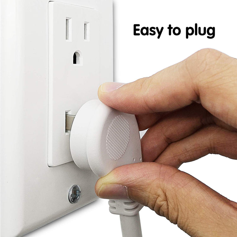FIRMERST 6 Feet 1875W 15A Flat Plug Low Profile Extension Cord 14 AWG White 1