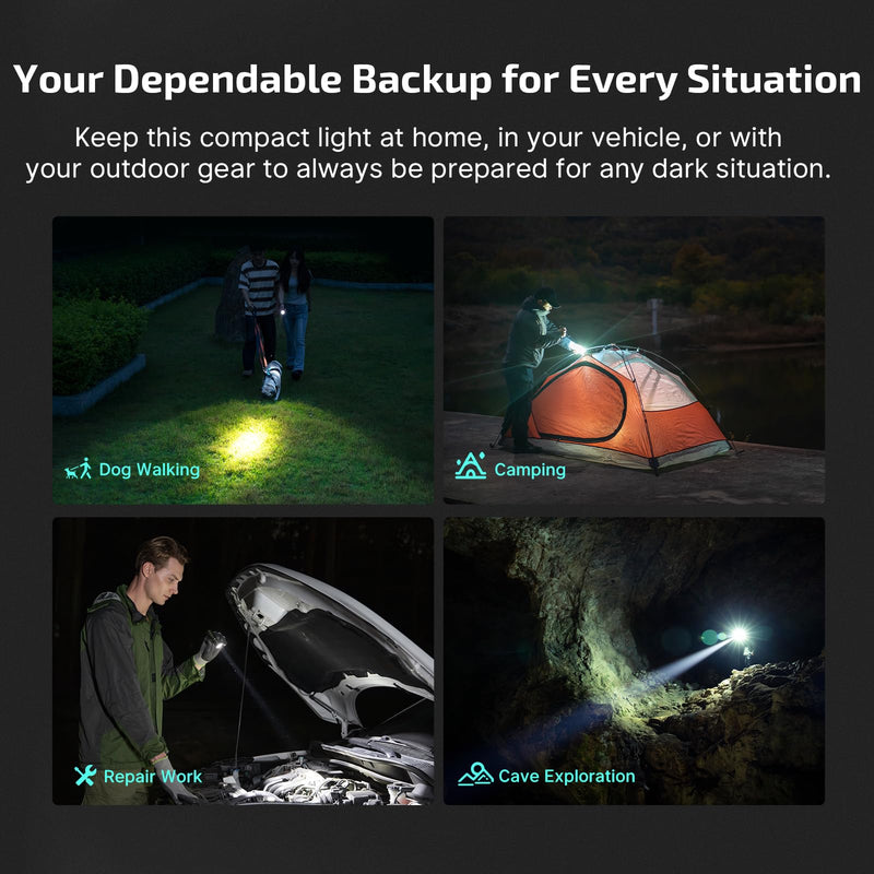 OLIGHT BatonTurbo EDC Flashlight Rechargeable, 1000 Lumens Compact LED Powerful Flash Light 510 Meters Long Throw, with Magnetic Charging Cable and Landyard for Hiking, Camping, Home Use (OD Green) OD Green