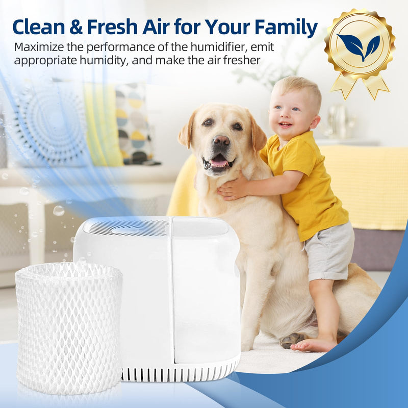 DerBlue 6 Pack Humidifier Replacement Filter Compatible with Canopy Bedside Humidifier and Nursery Humidifier,Wood Pulp & Paper Filter 6PACK