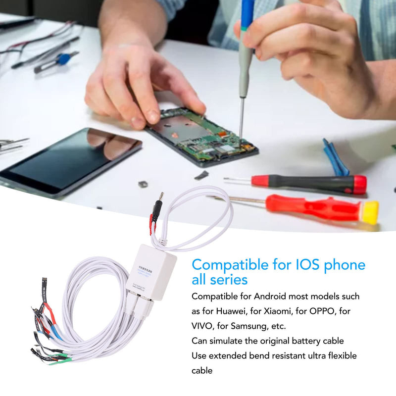Phone Repair Power Supply Cable with Alligator Clips Power Tester Boot Control Line for Motherboard Diagnostic