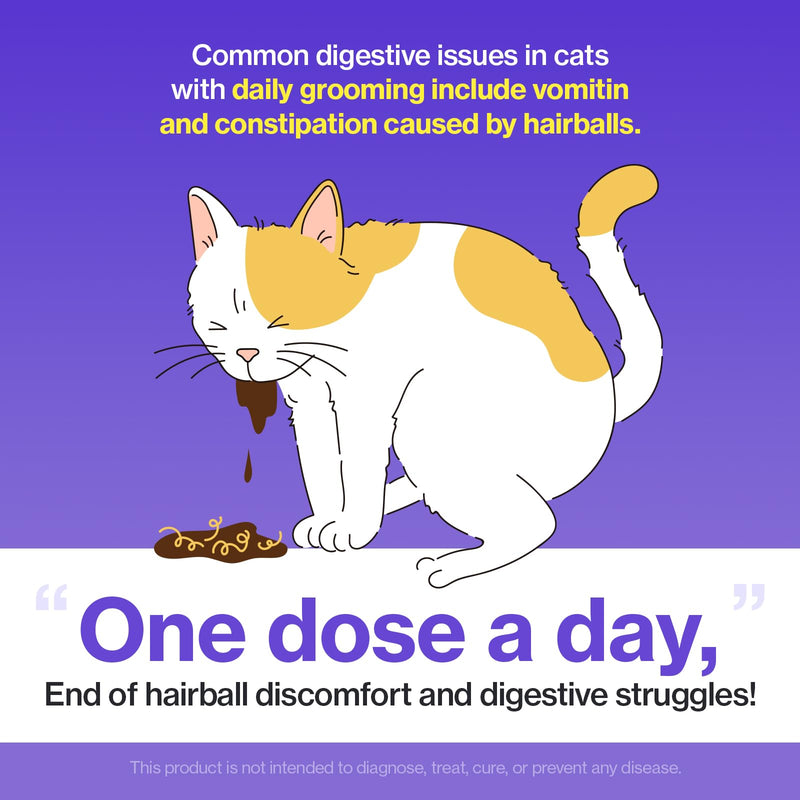 Dr.by HB Care Hairball Supplement for Cats Hairball Relief Furball Control Remedy + Dr.by UT Care Cat UTI Kidney Support Urinary Supplement Cranberry Treatment for Cats