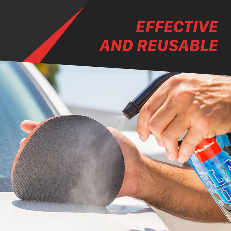 Maxshine Universal 6" Clay Pad – Reusable Clay Disc for Car Detailing, Removes Overspray, Brake Dust, Sap & Water Spots, Works with Hand Holder or Machine – Fast & Long-Lasting Decontamination 6"