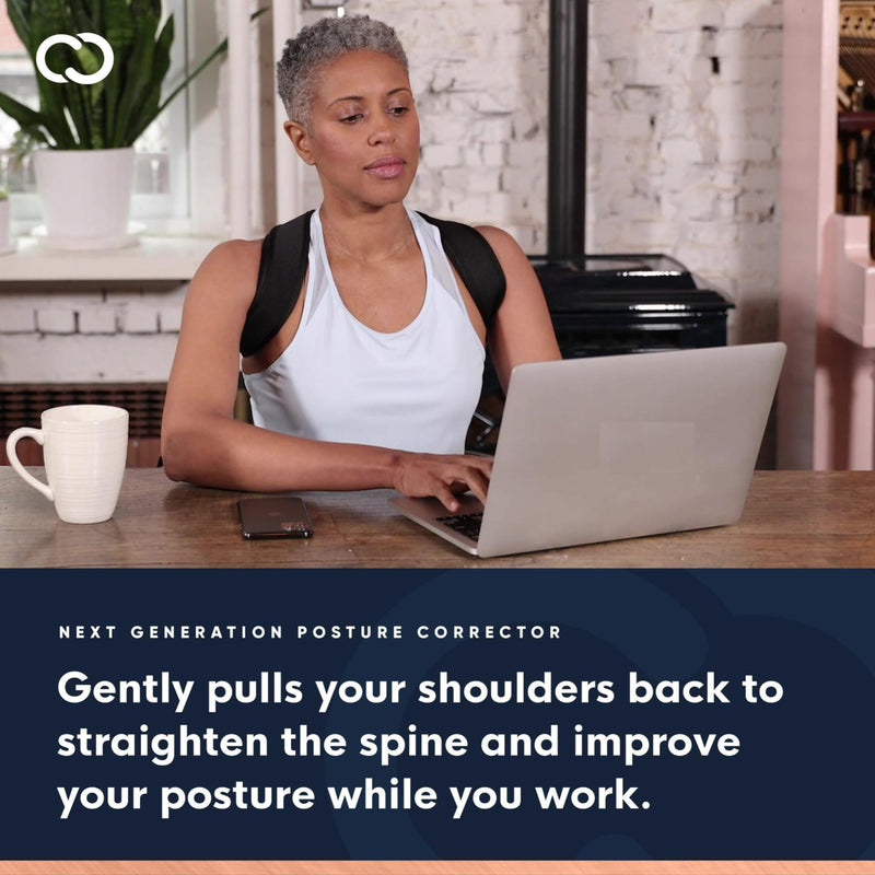 Copper Compression Posture Corrector for Men & Women - Adjustable Copper Infused Orthopedic Brace for Pain Relief from Bad Posture, Slumping - Targets Upper Back, Shoulders, Neck, Clavicle Large/X-Large (Pack of 1)