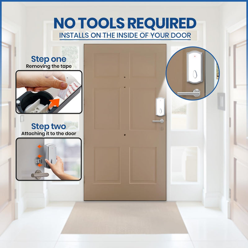 Smart Remote Door Lock for Existing Deadbolt - Installs in 30 Seconds - Enjoy Automatic Keyless Entry with Tool Free Installation - Includes Conversion Kit and Two Wireless Remotes (Bronze)