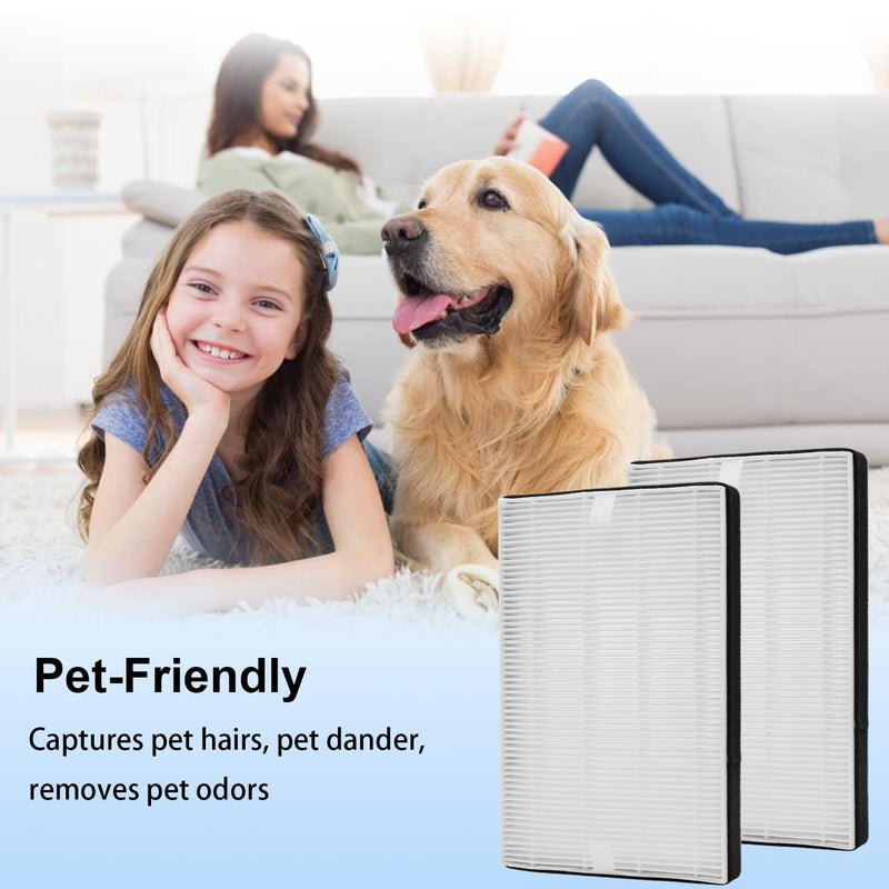 2 Pack F2 A2 Replacement Filter Compatible with 3M Filtrete Air Purifier