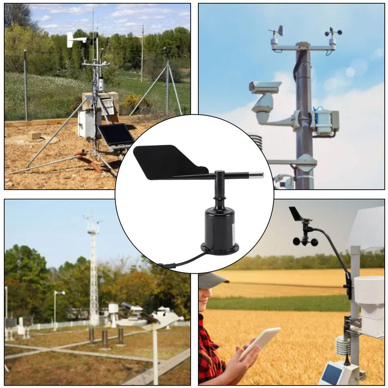 360 Degree Wind Direction Sensor DC 5V Precise Anemometer Sensor Wind Indicator Protector for Garden Greenhouse