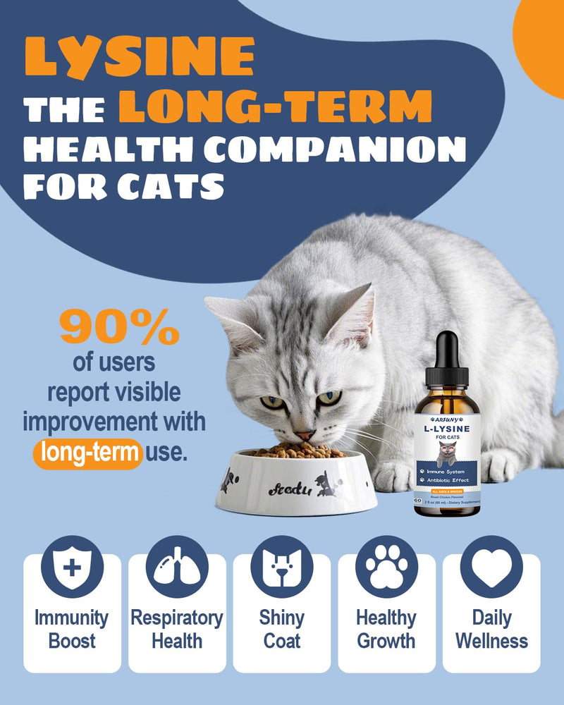 Cat L-Lysine Drops & Dog Mushroom Paste - for Cat Feline Respiratory, Sneezing, Runny Nose, Eye Function - for Dog Gut, Skin, Joint, Immune Health-Dog Lumps & Bumps Treatmen