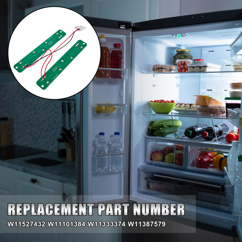 W11042554 Refrigerators LED Light Module Assembly Board Compatible with Whirlpool, Maytag, Amana Refrigerator,Replaces W11527432 W11101384 W11333374 W11387579