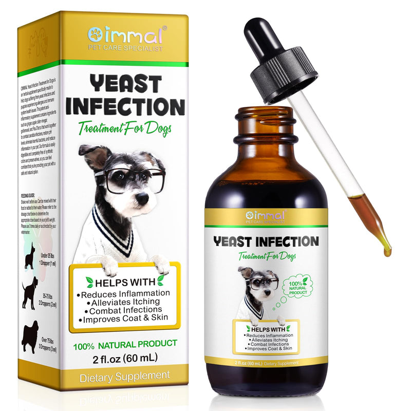 VOSIFSDIY Yeast Infection Treatment for Dogs, Natural Dog Yeast Infection Treatment Supports Itch Relief, Ear Infection, Allergy Relief, Pet Supplies Dog Herbal Supplement, Bacon Flavor 1PCS