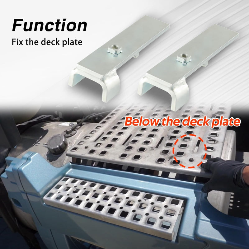 2 PCS Deck Plate Hold Down Clamp Compatible with Volvo VN & VNL Models Replace#: S23817 8155731
