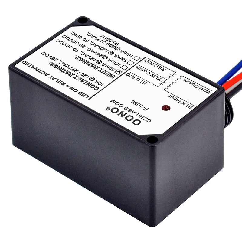 SPDT 10Amp Power Relay Module, Plastic Enclosure and Pre-Wired (AC/DC 12V) AC/DC 12V