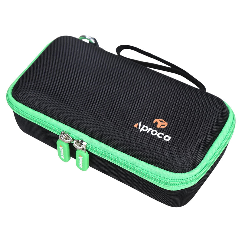 Aproca Case Compatible with Franklin Sensors ProSensor M210 710 710+ T13 Stud Finder, Storage Portable Bag for Accessories -Black+Green Zipper (Case Only) Green zipper