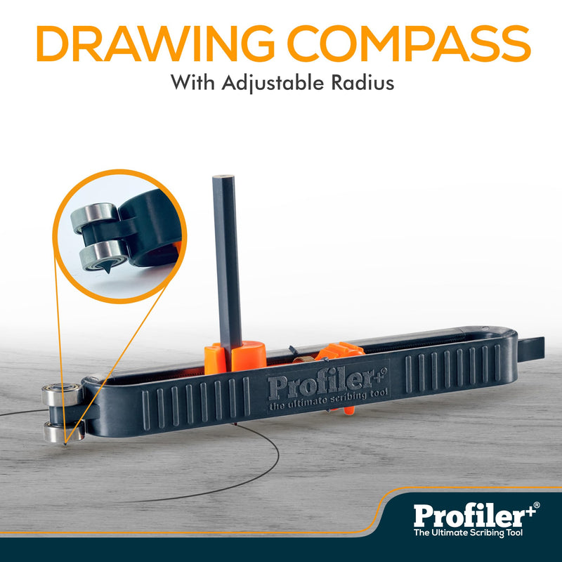 Multifunction Scribing Tool, Transfer the Outline of Any Surface onto Any Material, Precision Measuring Tool, Contour Gauge, Compass Scriber, Carpenter, Construction, Woodworking Scribe Tool