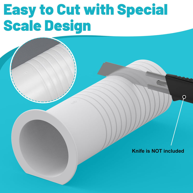 Mini Split Cover Wall Sleeve for AC Line Set, Line Set Covers for Outside Units, Mini Split Line Set Cover for Air Conditioning Systems, AC Sleeve Through The Wall, Pipe Accessories