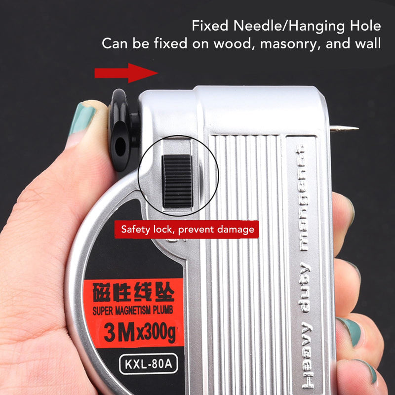 Magnetic Plumb Bobs Adjustable Flexible Hammer Line Plumbbob for Construction Industry House Decoration